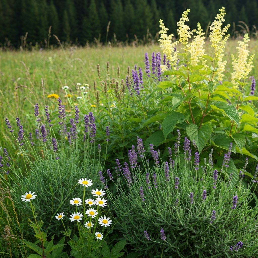 Summer European herbs